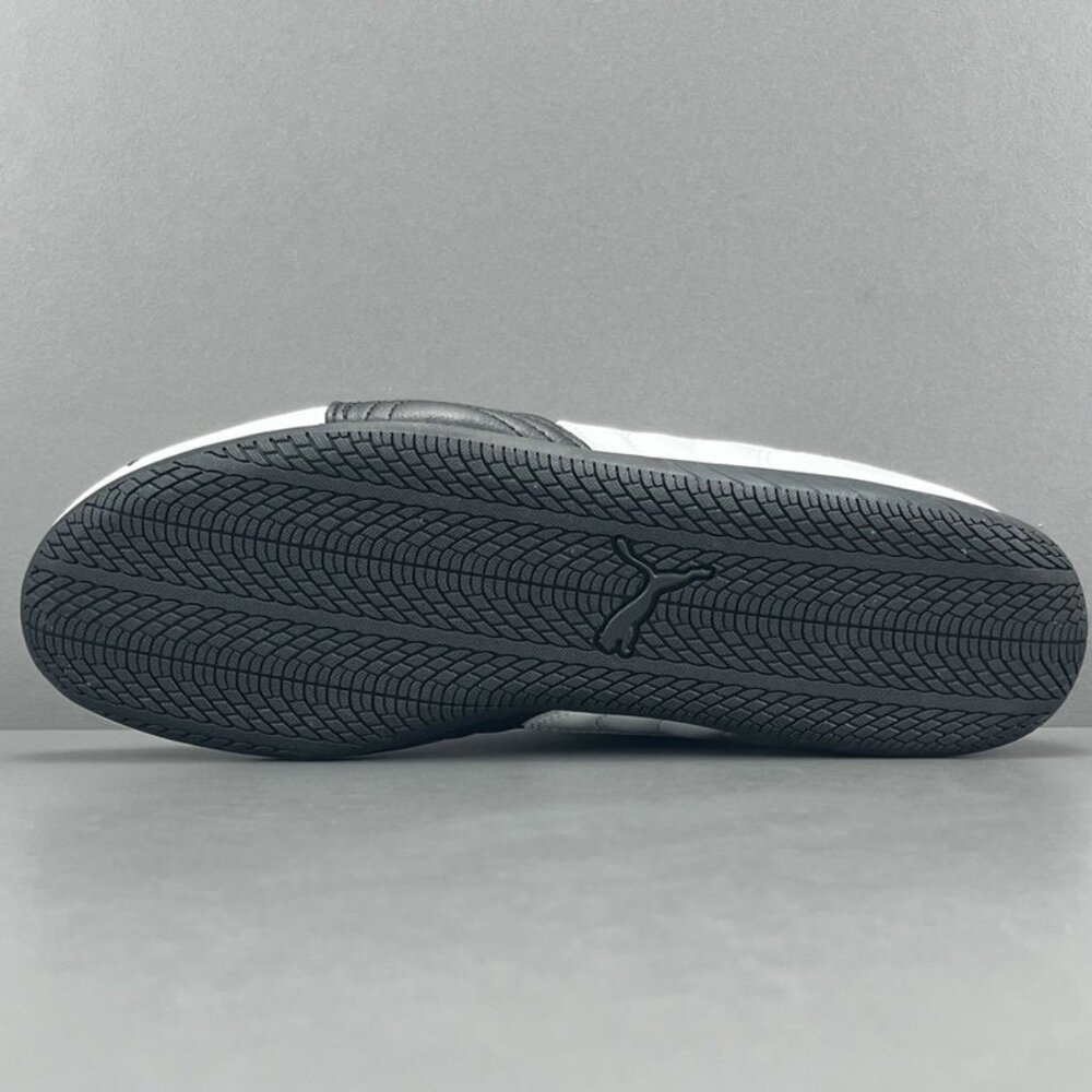 Puma Black And White Leather Racing Sneakers - Picture 10 of 11